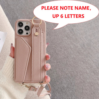 Coque avec écritures dorées