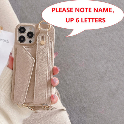 Coque avec écritures dorées