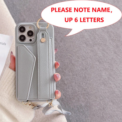 Coque avec écritures dorées